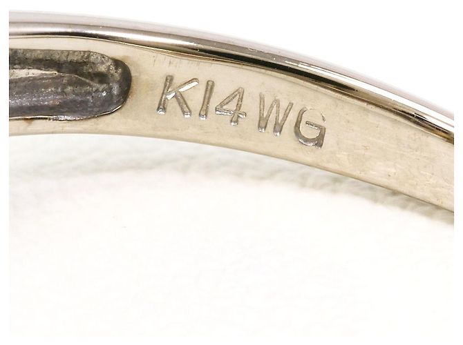 Autre Marque 14K Weißgold-Ring mit Diamant Golden - Ansicht 4