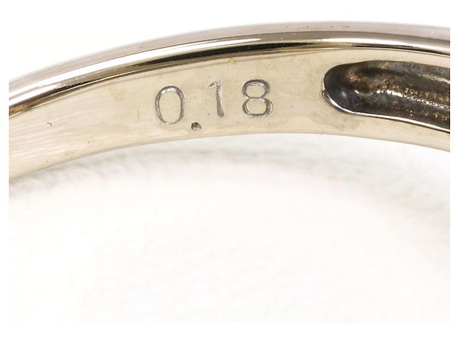 Autre Marque 14K Weißgold-Ring mit Diamant Golden - Ansicht 5