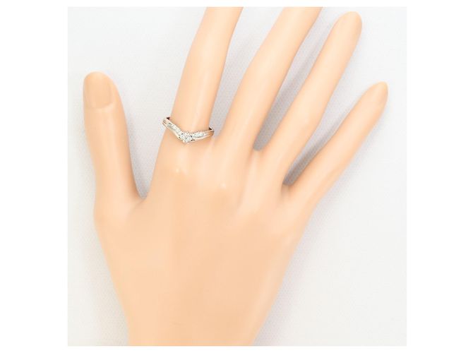 Autre Marque 14K Weißgold-Ring mit Diamant Golden - Ansicht 6