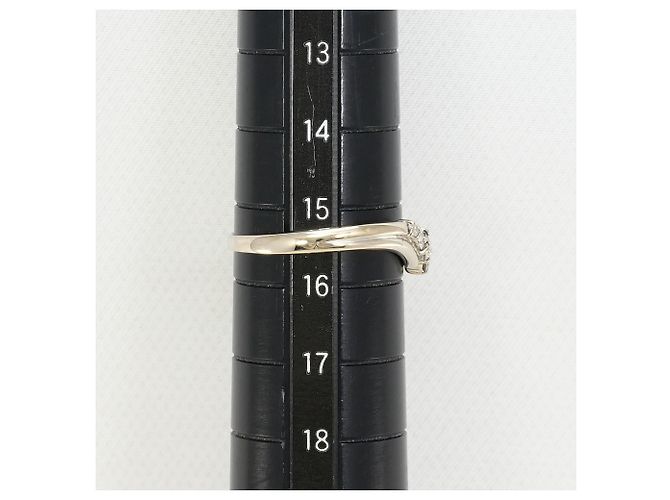 Autre Marque 14K Weißgold-Ring mit Diamant Golden - Ansicht 7