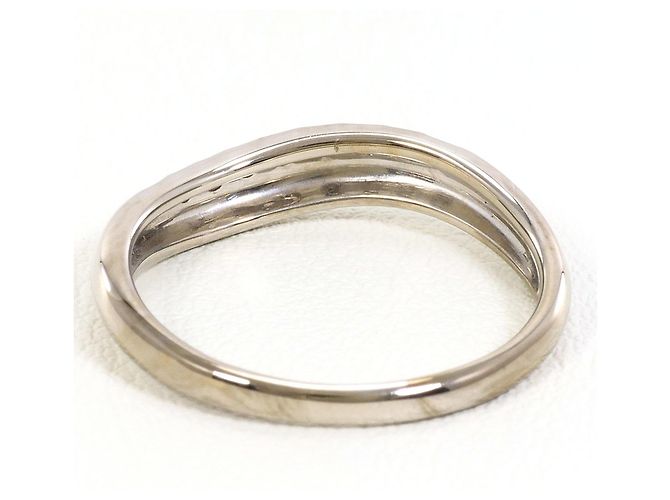 Autre Marque 10K Weißgold-Ring mit Diamant Golden - Ansicht 3