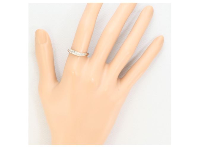 Autre Marque 10K Weißgold-Ring mit Diamant Golden - Ansicht 5