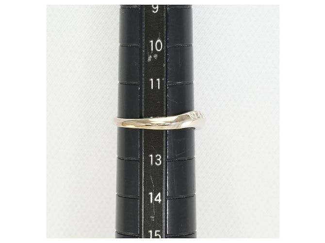 Autre Marque 10K Weißgold-Ring mit Diamant Golden - Ansicht 6