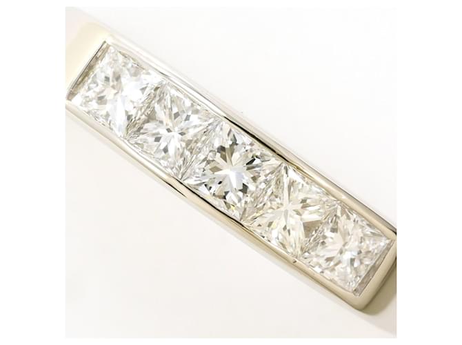 Autre Marque Platinring mit Diamant - Ansicht 2