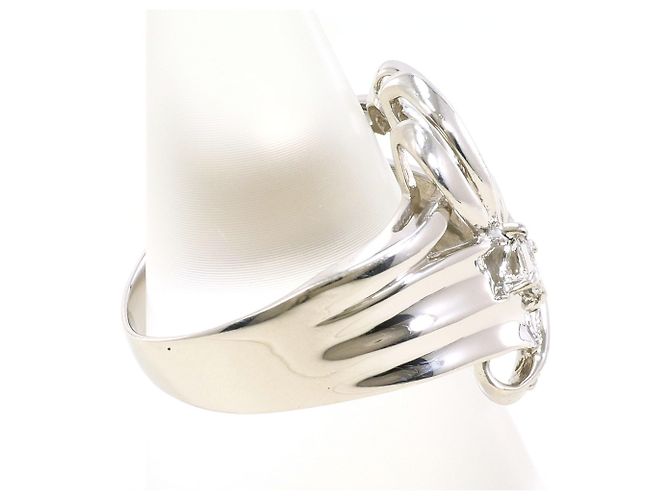 Autre Marque PT900 Platinring mit Diamant - Ansicht 3