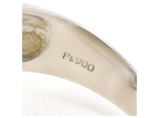 Autre Marque PT900 Platinring mit Diamant - Ansicht 5