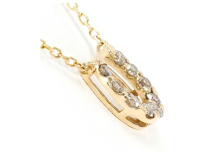 Autre Marque Collana in oro giallo 10K con diamante D'oro - vista 2