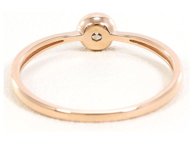 Autre Marque 10K Roségold-Ring mit Diamant Golden - Ansicht 3