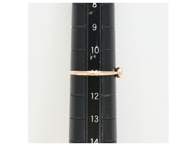 Autre Marque 10K Roségold-Ring mit Diamant Golden - Ansicht 7