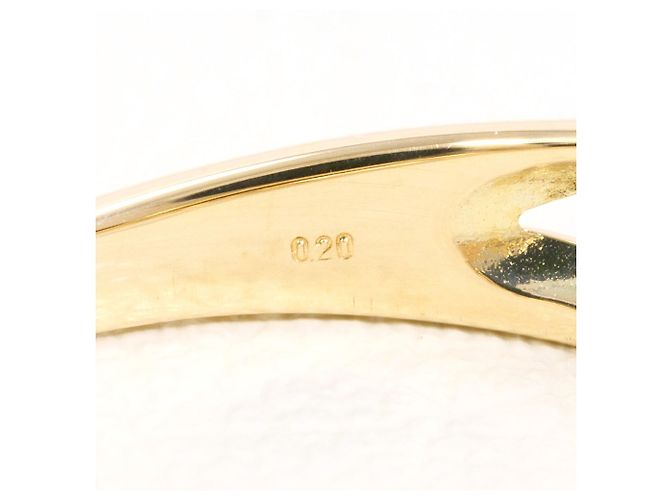 Autre Marque 10K Gelbgold-Ring mit Diamant Golden - Ansicht 5