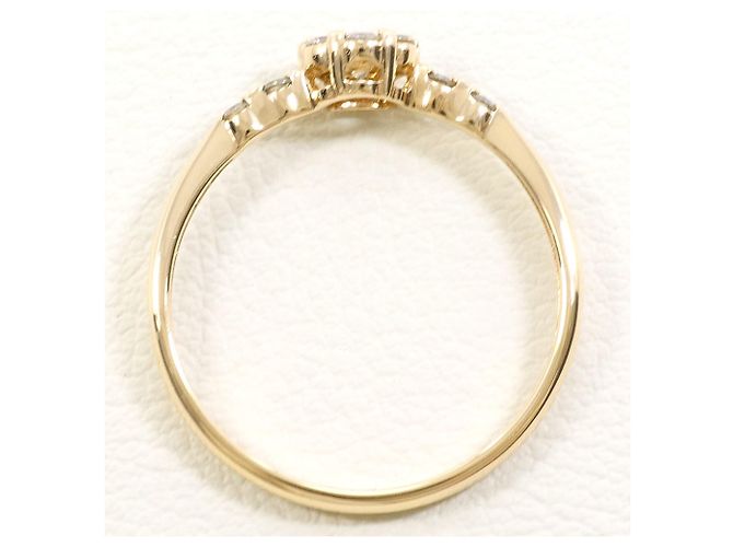 Autre Marque 10K Gelbgold-Ring mit Diamant Golden - Ansicht 2