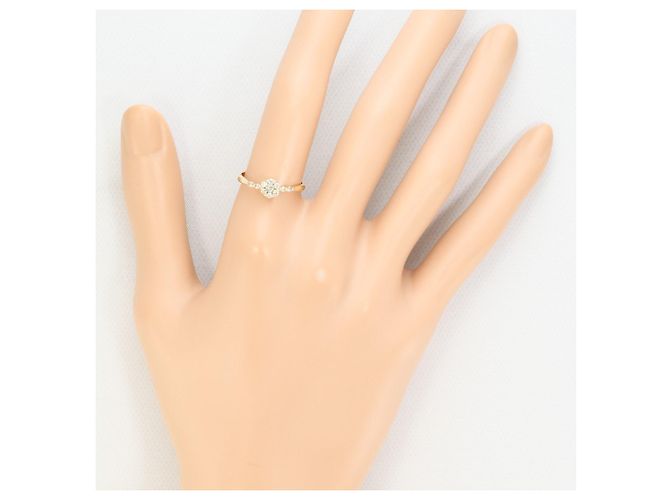 Autre Marque 10K Gelbgold-Ring mit Diamant Golden - Ansicht 5