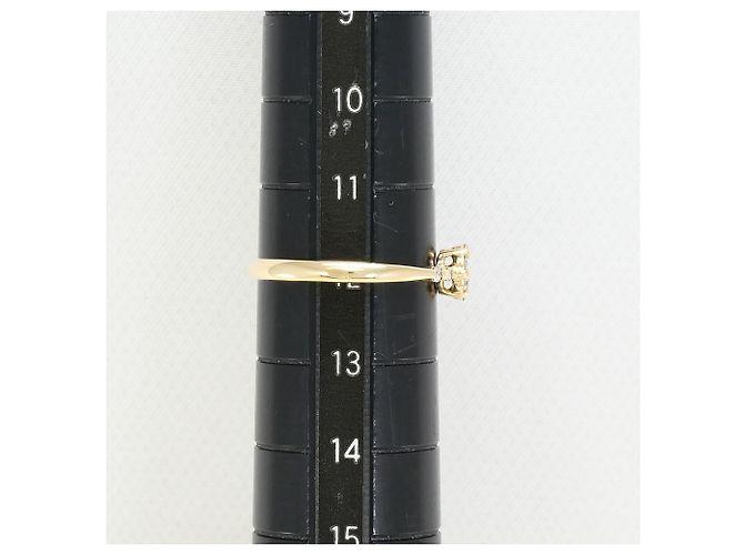 Autre Marque 10K Gelbgold-Ring mit Diamant Golden - Ansicht 6