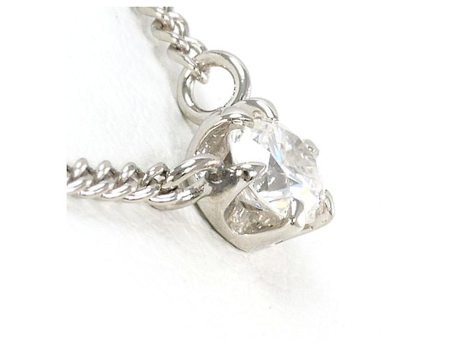Autre Marque Platinhalskette mit Diamant - Ansicht 2