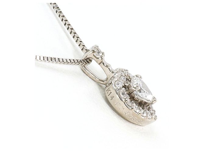 Autre Marque Collana in oro bianco 14K con diamanti D'oro - vista 2
