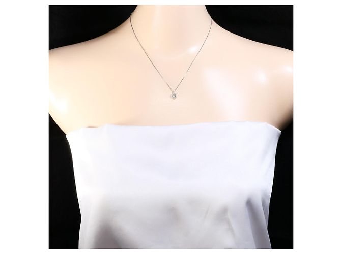 Autre Marque Collana in oro bianco 14K con diamanti D'oro - vista 5