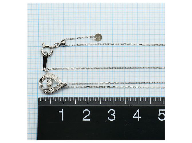 Autre Marque PT900 Platin-Halskette mit Diamant - Ansicht 4