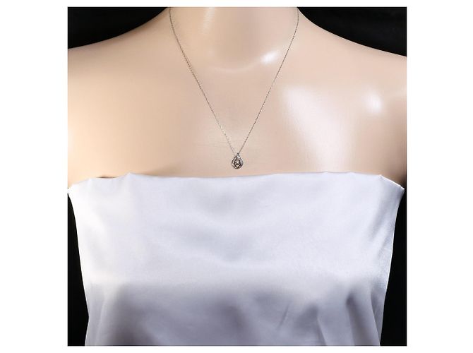 Autre Marque PT900 Platin-Halskette mit Diamant - Ansicht 5