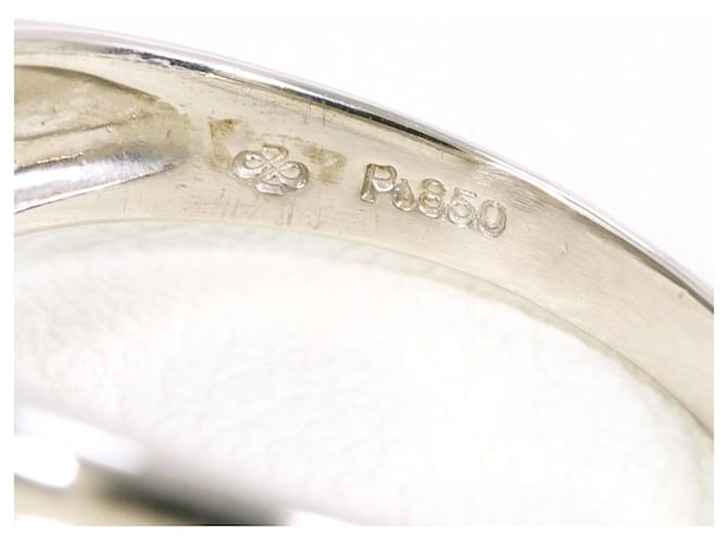 Autre Marque PT850 Platinring mit Diamant - Ansicht 4