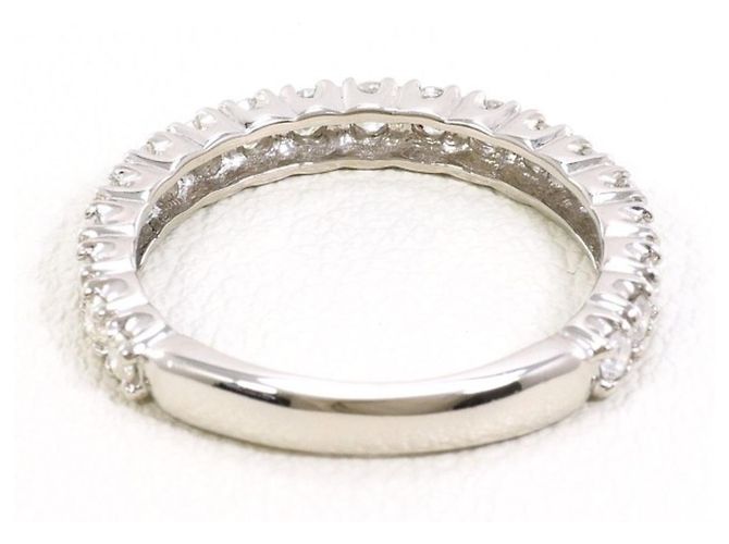 Autre Marque Anello a fascia in platino con diamante - vista 3