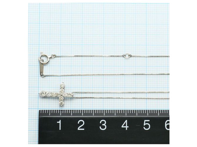 Autre Marque PT900 Platin-Halskette mit Diamant - Ansicht 4
