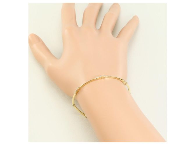 Autre Marque Bracciale con charm in oro giallo 10K con diamante D'oro - vista 3