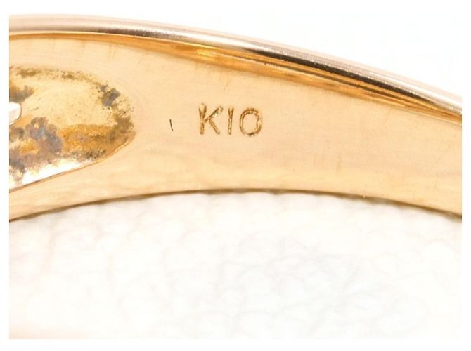 Autre Marque 10K Roségold-Ring mit Diamant Golden - Ansicht 4