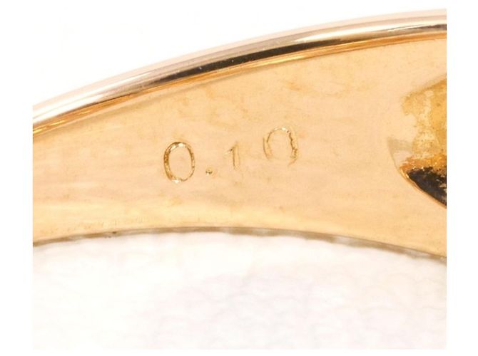 Autre Marque 10K Roségold-Ring mit Diamant Golden - Ansicht 5