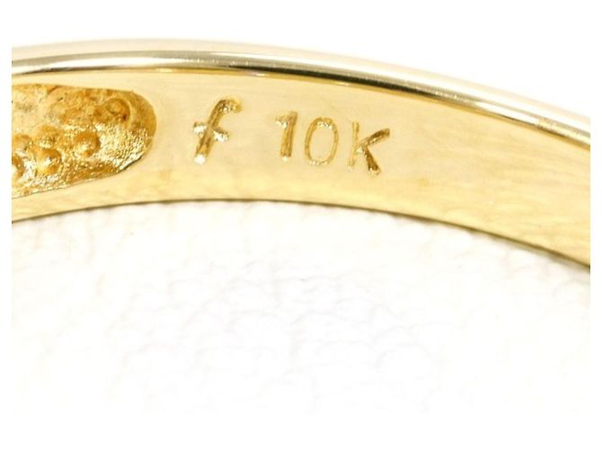 Autre Marque 10K Gelbgold-Ring mit Zirkonia Golden - Ansicht 4