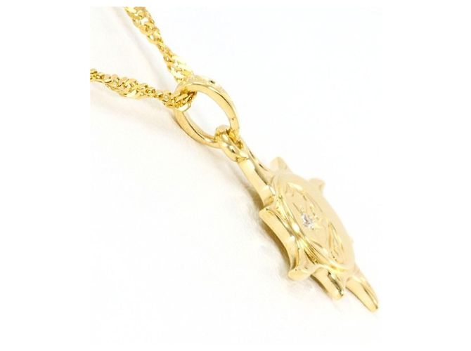 Autre Marque Collana in oro giallo 14K con diamanti D'oro - vista 2