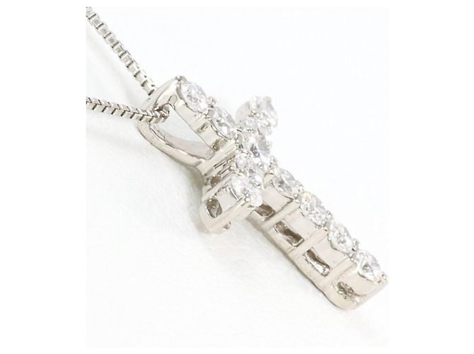 Autre Marque PT900 Platin-Halskette mit Diamant - Ansicht 2