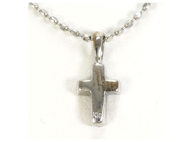 Autre Marque Collana in oro bianco K10 e platino con diamanti D'oro - vista 3