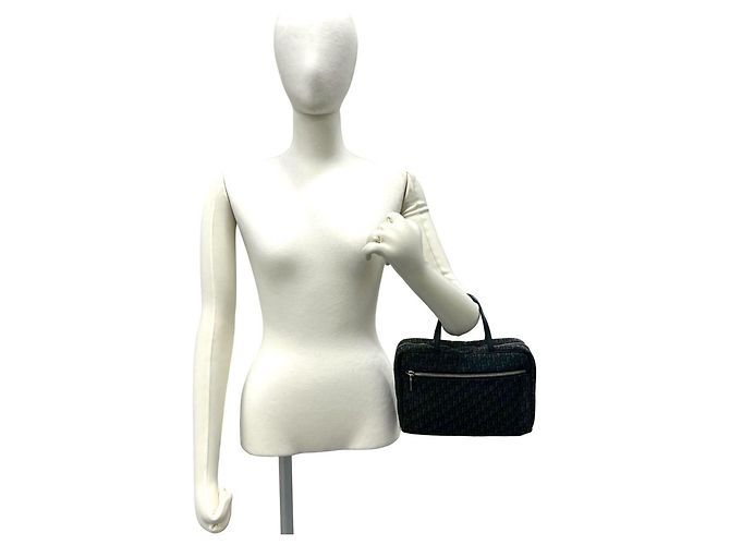 Borsa Mini Boston Christian Dior Trotter nera Nero - vista 2