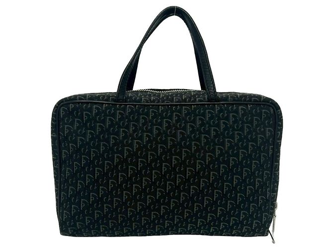Borsa Mini Boston Christian Dior Trotter nera Nero - vista 3