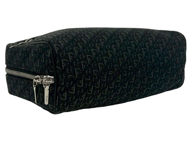 Borsa Mini Boston Christian Dior Trotter nera Nero - vista 7