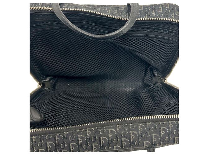 Borsa Mini Boston Christian Dior Trotter nera Nero - vista 9