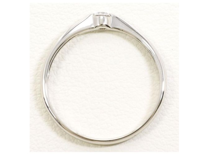 Autre Marque PT900 Platinring mit Diamant - Ansicht 2