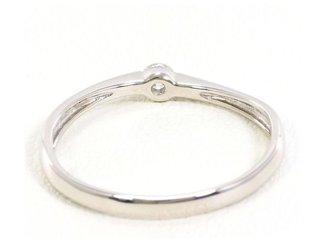 Autre Marque PT900 Platinring mit Diamant - Ansicht 3