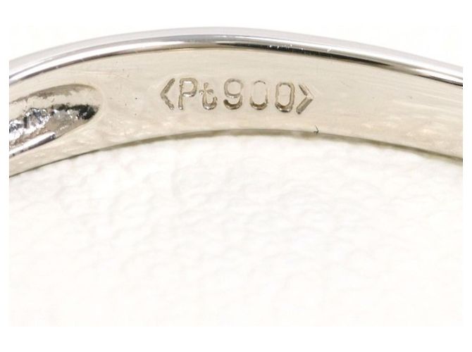 Autre Marque PT900 Platinring mit Diamant - Ansicht 4