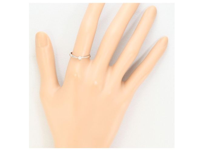 Autre Marque PT900 Platinring mit Diamant - Ansicht 6