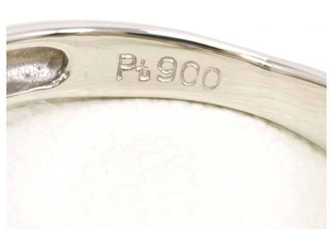 Autre Marque PT900 Platinring mit Diamant - Ansicht 4