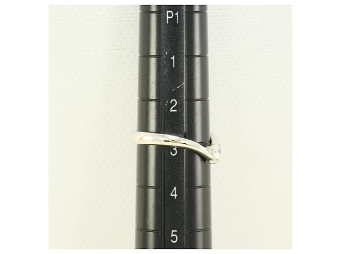 Autre Marque PT900 Platinring mit Diamant - Ansicht 5