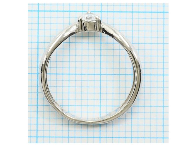 Autre Marque PT900 Platinring mit Diamant - Ansicht 6