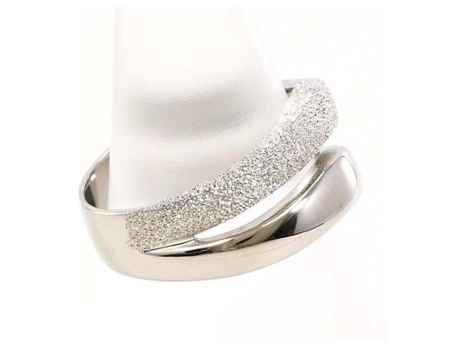 Autre Marque 14K Weißgold Ringband Golden - Ansicht 2
