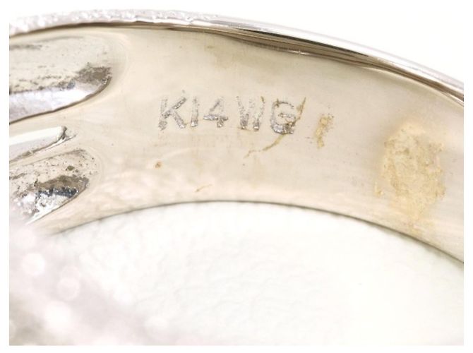 Autre Marque 14K Weißgold Ringband Golden - Ansicht 4