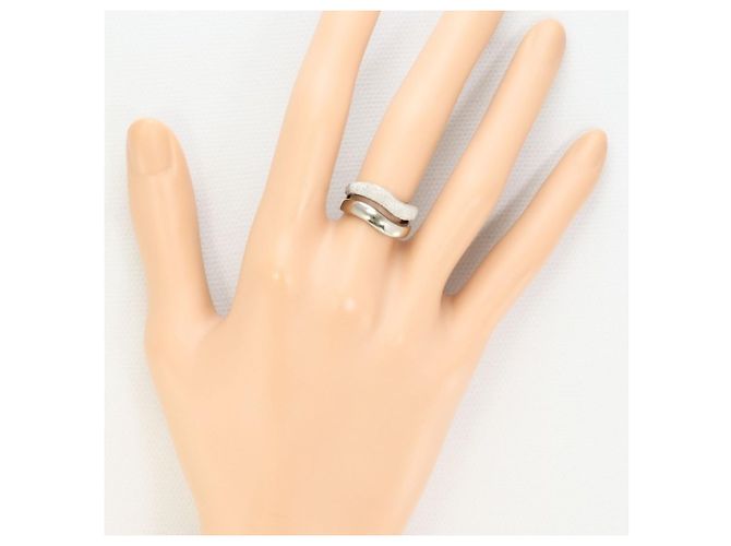 Autre Marque 14K Weißgold Ringband Golden - Ansicht 5