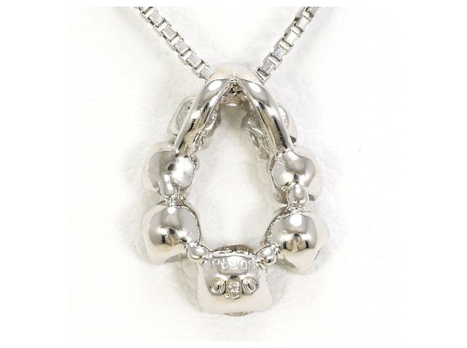 Autre Marque PT900 Platinhalskette mit 0.30ct Diamant - Ansicht 3