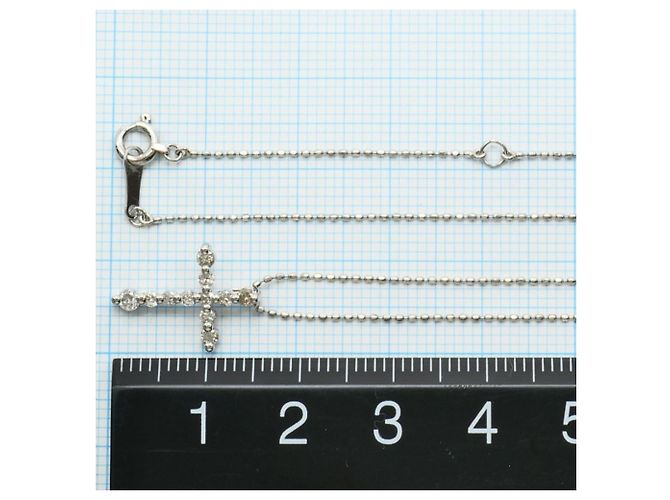 Autre Marque Collar de platino y diamantes - vista 4