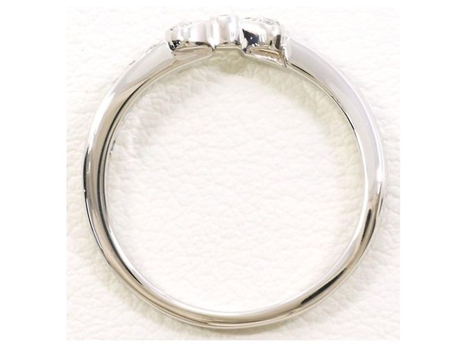 Autre Marque PT900 Platinring mit Diamanten Pink Blau - Ansicht 2