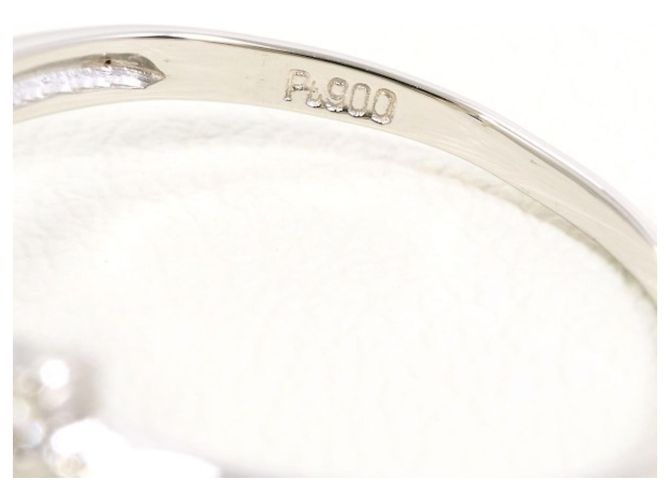 Autre Marque Diamantring aus Platin 900 - Ansicht 4